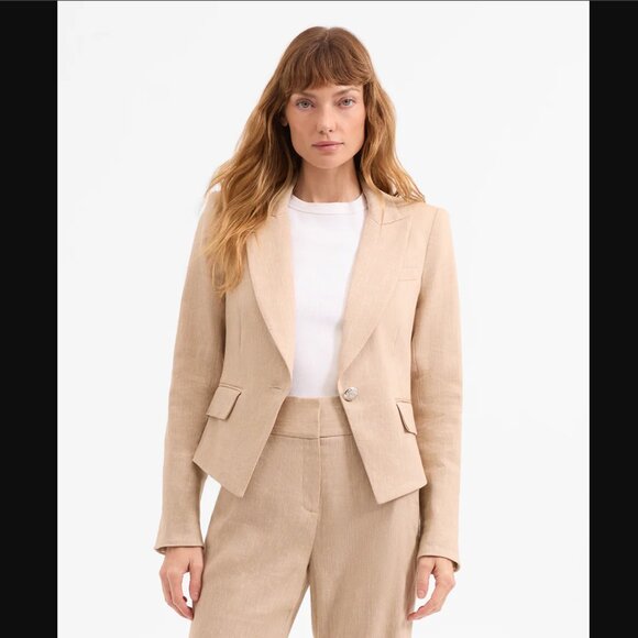Veronica Beard Hosanna Linen Dickey Jacket